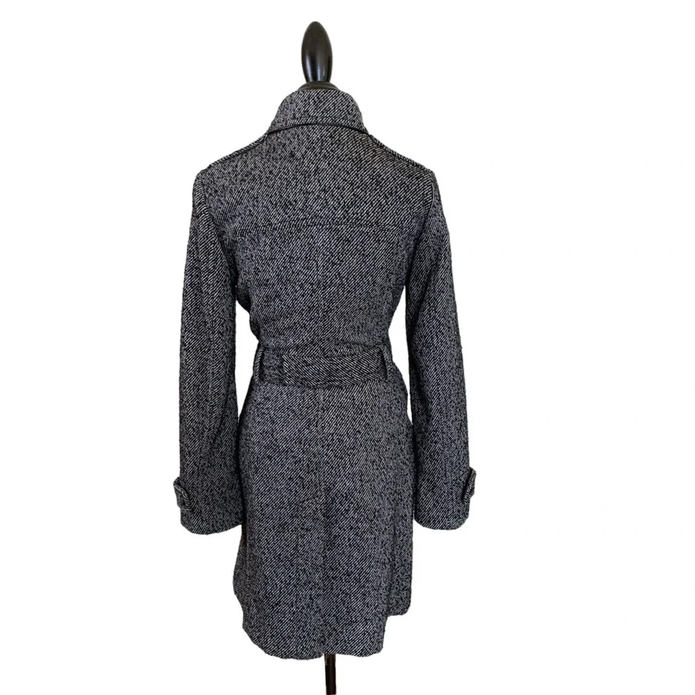 Banana Republic Herring Bone Trench Pea Coat - Picture 3 of 12